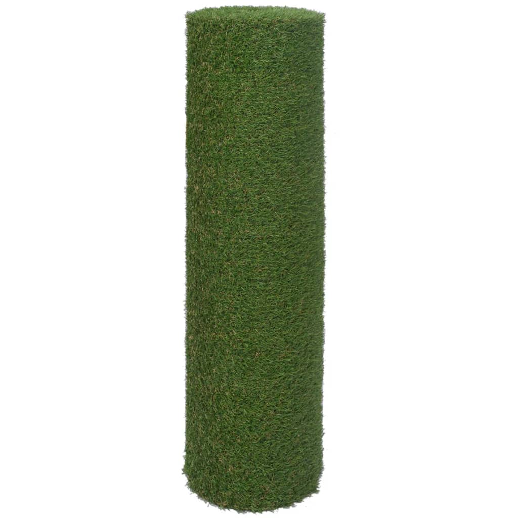 Vidaxl kënschtlech Gras 1x8 m 20 mm Gréng