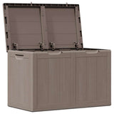 Vidaxl tuinbox 180 l pp houtlook bruin