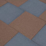 Vidaxl Valt tiles 6 st 50x50x3 cm rubber gray