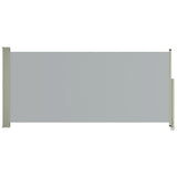 Schermo del giardino Vidaxl estendibile 140x300 cm grigio