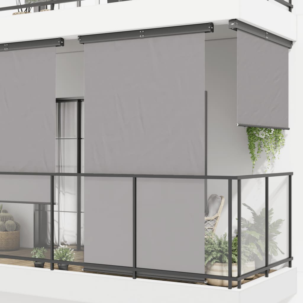 Vidaxl Balkon Bildschirm 145x250 cm Grau