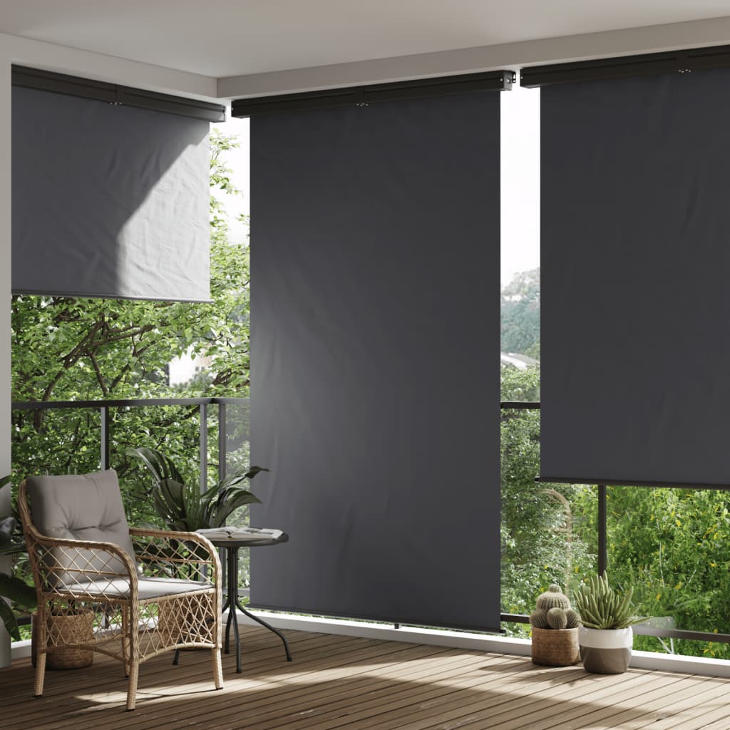 Vidaxl Balcony screen 165x250 cm Black