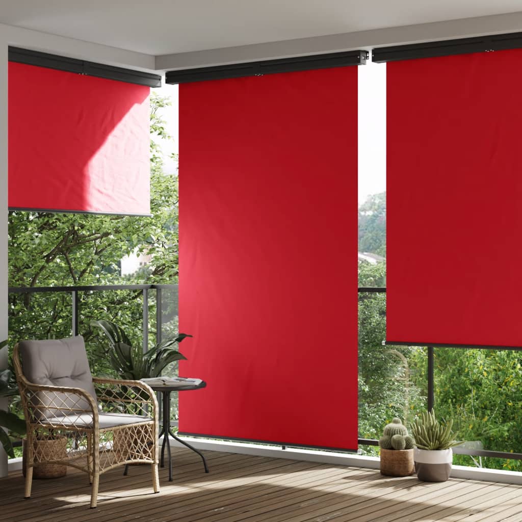 Pantalla de balcón Vidaxl 165x250 cm rojo