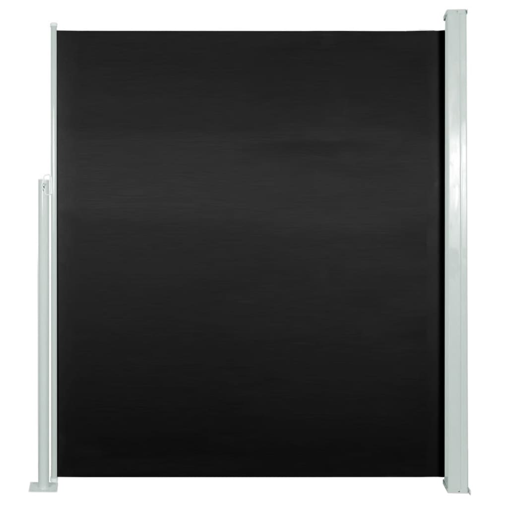 Schermo del giardino Vidaxl estendibile 160x300 cm nero