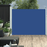 Schermata del giardino Vidaxl estendibile 140x500 cm blu