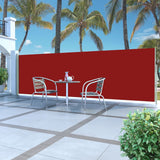 Schermata del giardino Vidaxl estendibile 160x500 cm rosso