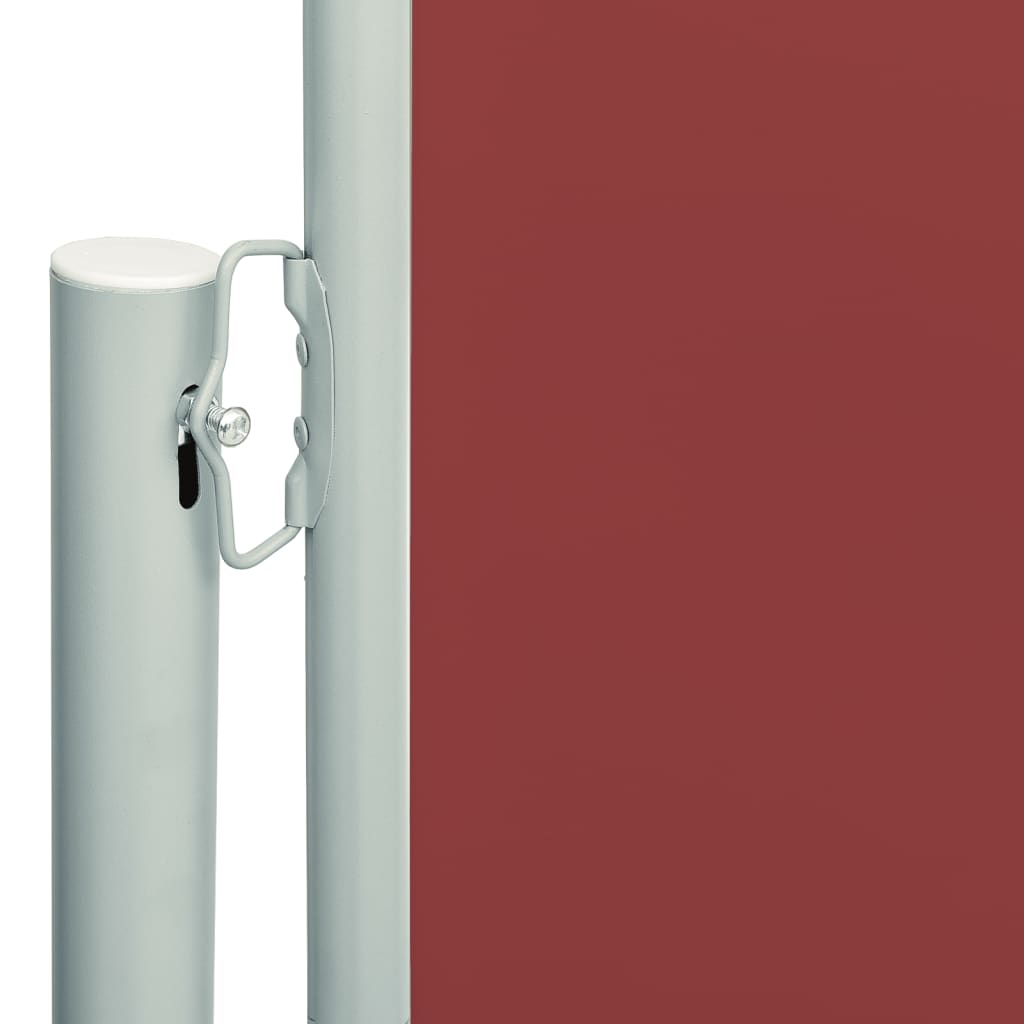 Schermo del giardino Vidaxl estendibile 117x600 cm rosso