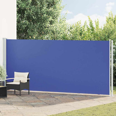 Vidaxl Gartenbildschirm ausziehbar 180x600 cm blau
