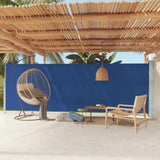 Schermo del giardino Vidaxl estendibile 180x600 cm blu