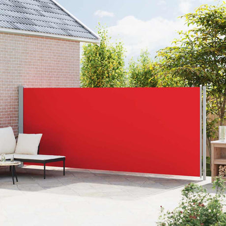 Vidaxl Garden Bildschirm ausziehbar 180x600 cm rot