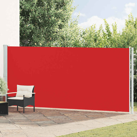 Vidaxl Garden Bildschirm ausziehbar 180x600 cm rot