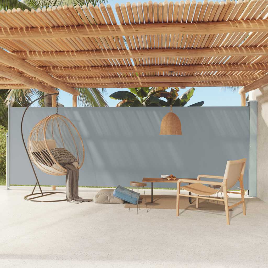 Vidaxl Garden Screen estendibile 180x600 cm grigio