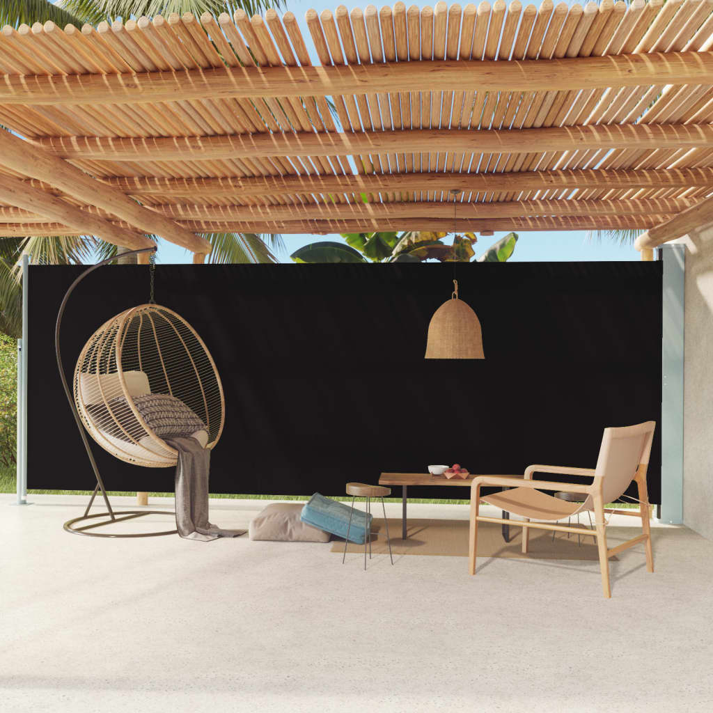 Vidaxl Garden Screen estendibile 200x600 cm nero