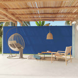 Schermata del giardino Vidaxl estendibile 220x600 cm blu