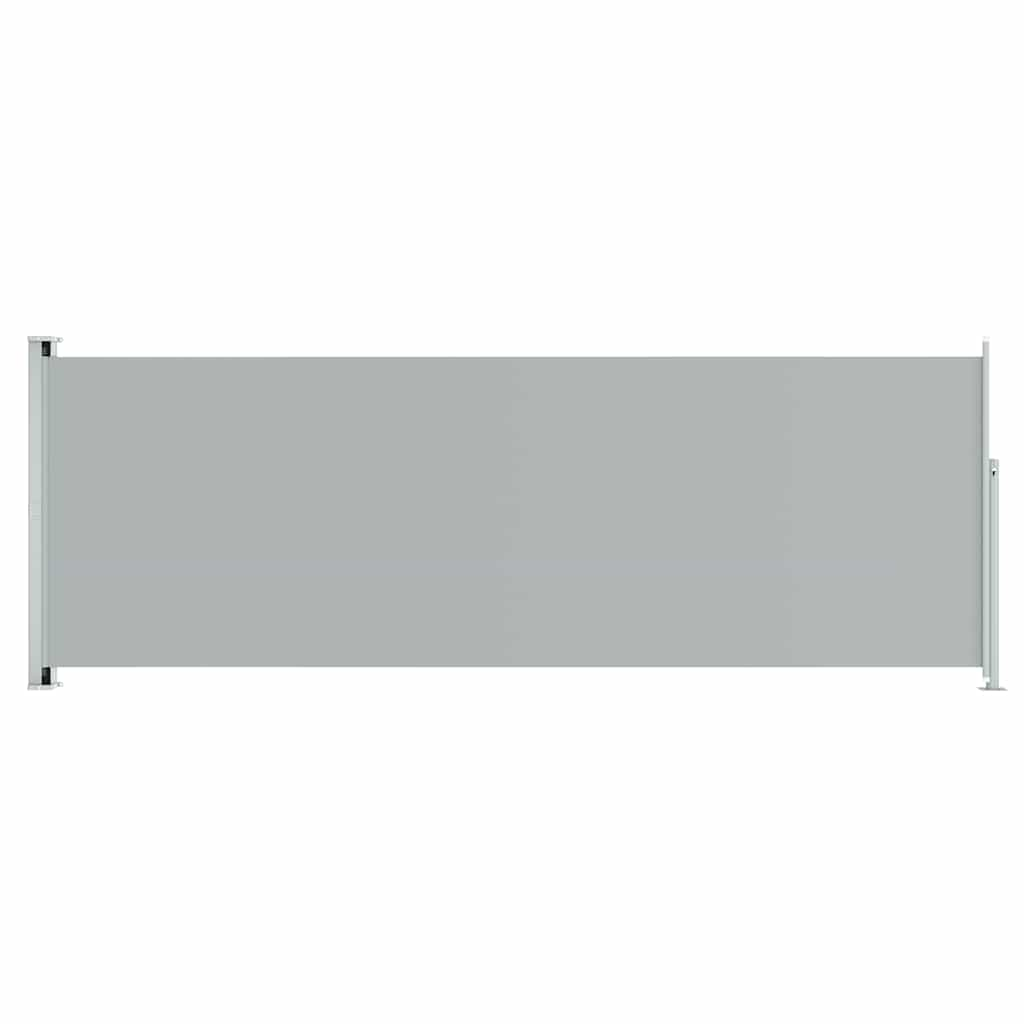 Schermo del giardino Vidaxl estendibile 220x600 cm grigio