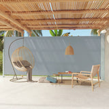 Schermo del giardino Vidaxl estendibile 220x600 cm grigio