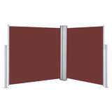 VidaXL Windshield Extendable 117x600 cm Brown