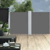 VIDAXL -Windschutzscheibe extendierbar 160 x 600 cm Anthrazit -ausgelöst