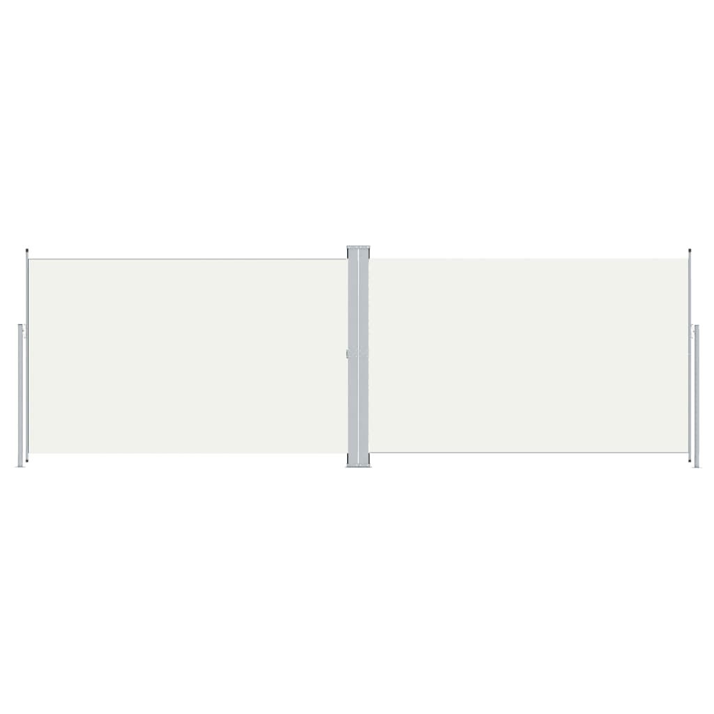 Vidaxl Windshield utvidbar 200x600 cm krem ​​-farget