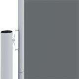 VIDAXL -Windschutzscheibe extendable 200x600 cm Anthrazit -geläutet