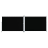 Vidaxl Windschutzscheibe ausziehbar 220x600 cm schwarz