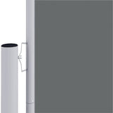 VIDAXL -Windschutzscheibe 180x1000 cm Anthrazit -ausziehbar