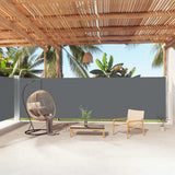 VIDAXL -Windschutzscheibe 180x1000 cm Anthrazit -ausziehbar
