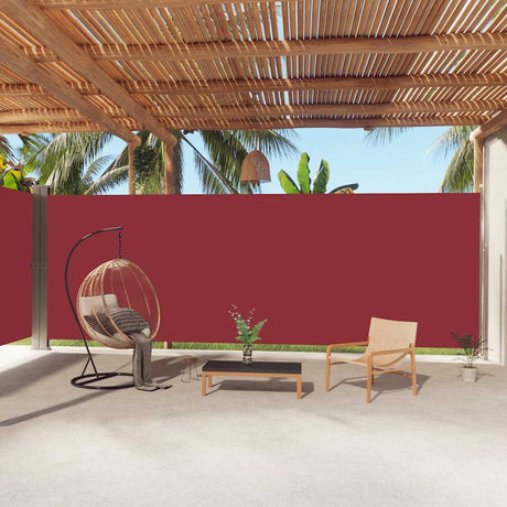 VIDAXL -Windschutzscheibe ausziehbar 220x1000 cm rot