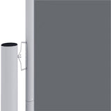 VIDAXL -Windschutzscheibe ausziehbar 117x1200 cm Anthrazit -ausgelöst