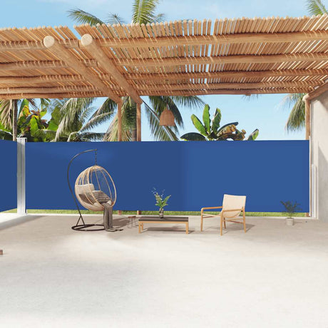 VIDAXL -Windschutzscheibe aus Erweiterbar 200x1200 cm blau