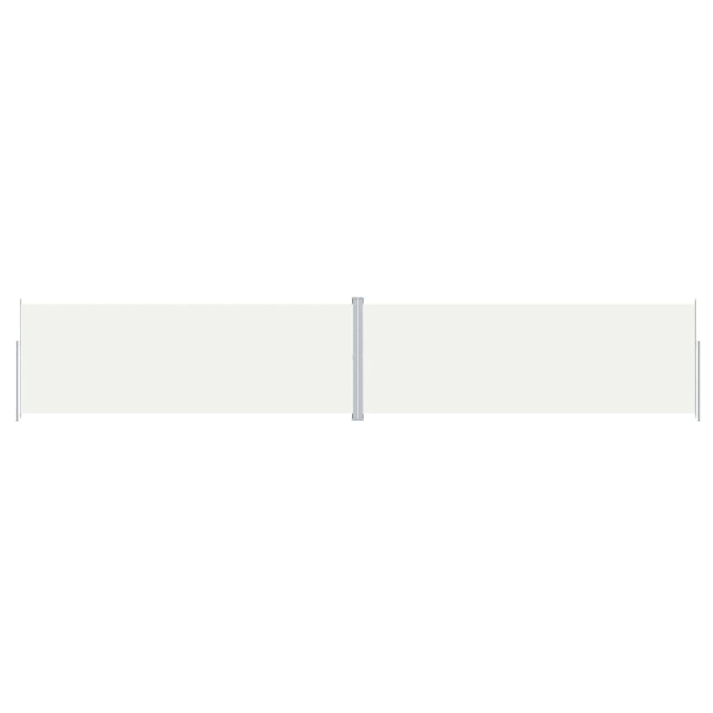 VIDAXL -Windschutzscheibe ausziehbar 220x1200 cm cremefarben