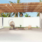 VIDAXL -Windschutzscheibe ausziehbar 220x1200 cm cremefarben