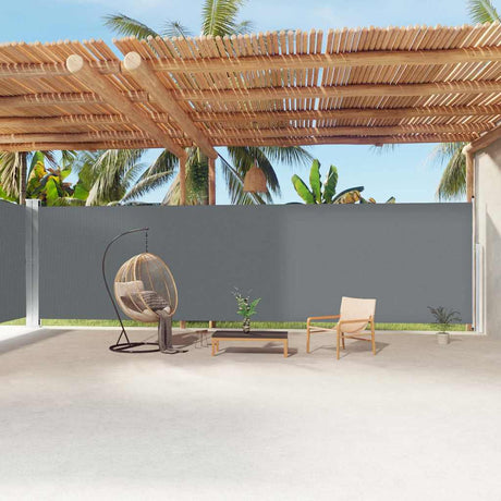 VIDAXL -Windschutzscheibe extendable 220x1200 cm Anthrazit -ausgelöst