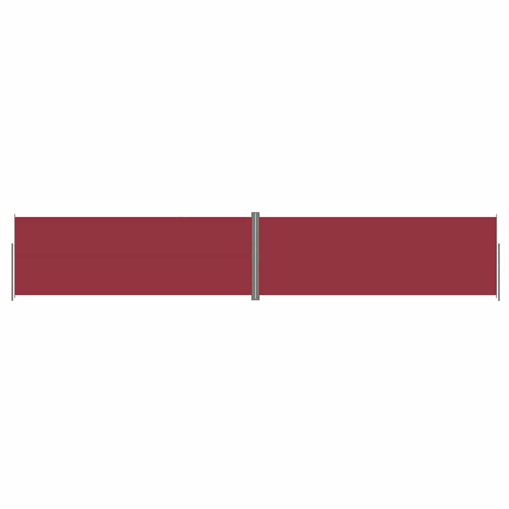 VIDAXL -Windschutzscheibe ausziehbar 220x1200 cm rot