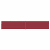 VIDAXL -Windschutzscheibe ausziehbar 220x1200 cm rot
