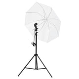 Vidaxl Studio Lighting Set con sfondi e ombrelli