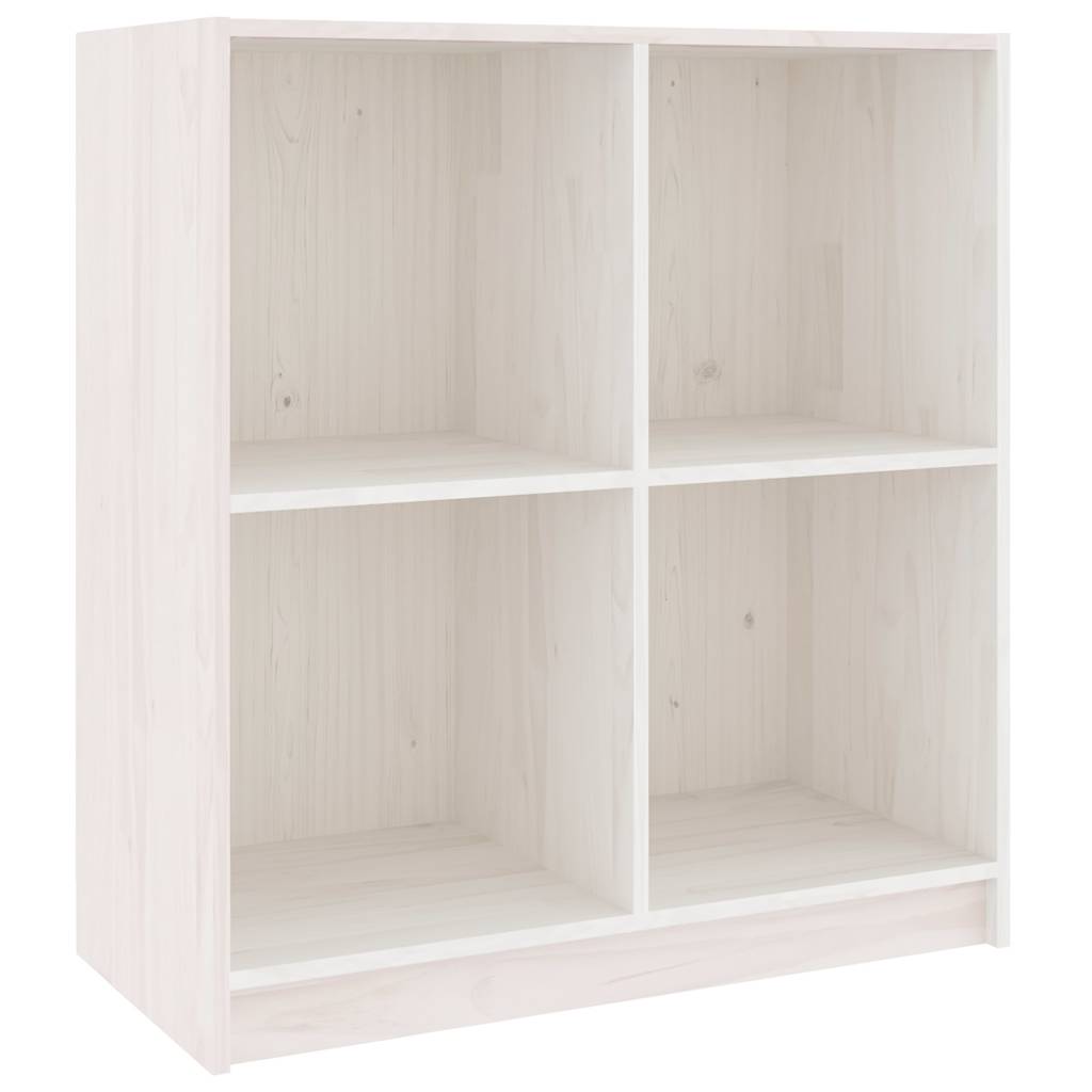 Vidaxl dressoir 70x33x76 cm massief grenenhout wit