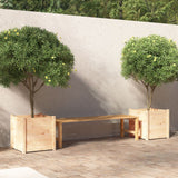 Vidaxl plantenbakken 2 st 50x50x50 cm massief grenenhout