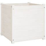 Vidaxl -Pflanzer 2 ST 60x60x60 cm Festkiefer weiß