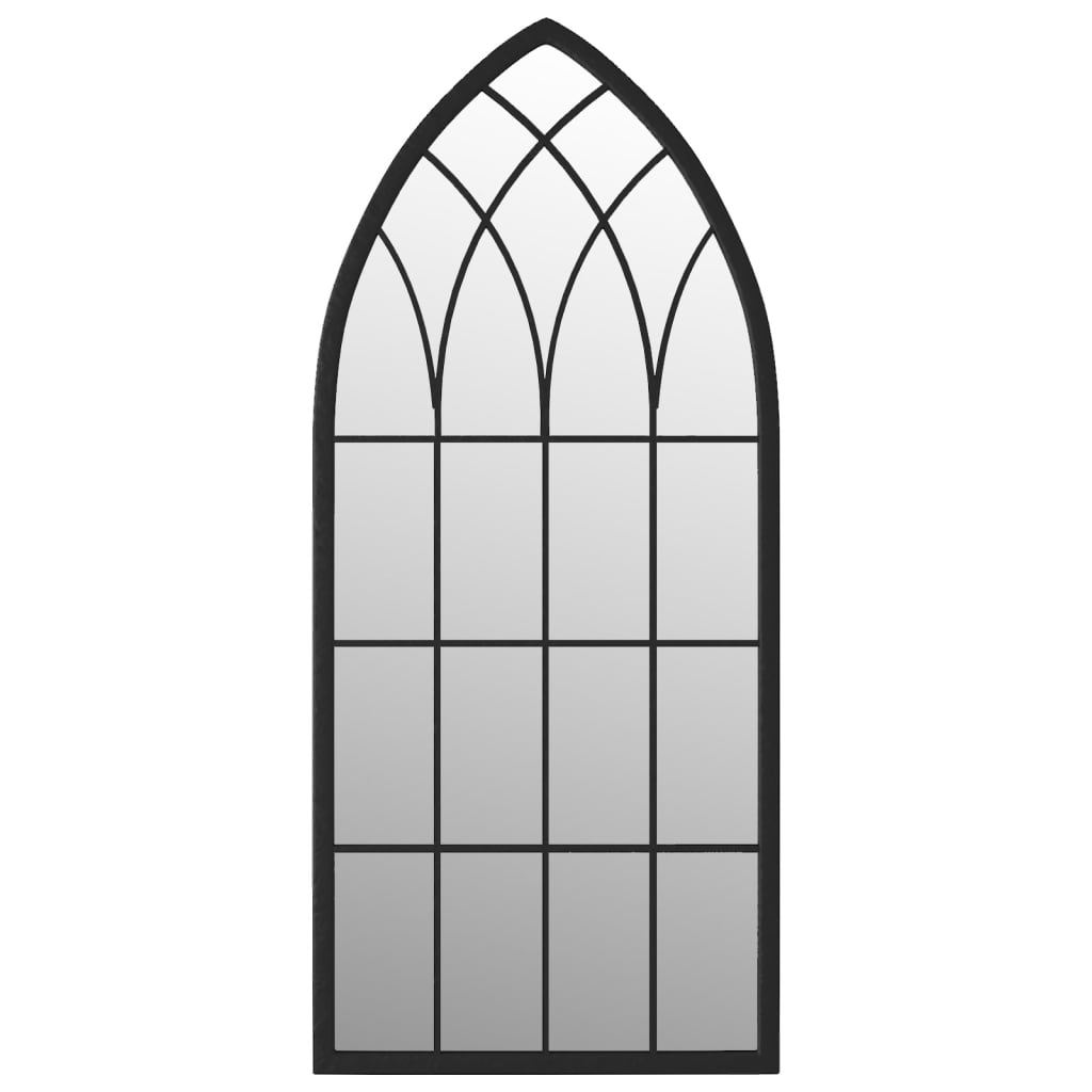 Vidaxl Mirror 100x45 cm Eisenschwarz