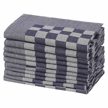 Vidaxl Küchentücher 20 St 50x70 cm Baumwollblau und Weiß