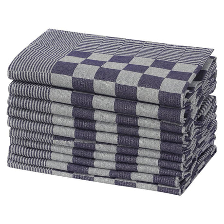 Vidaxl Küchentücher 20 St 50x70 cm Baumwollblau und Weiß