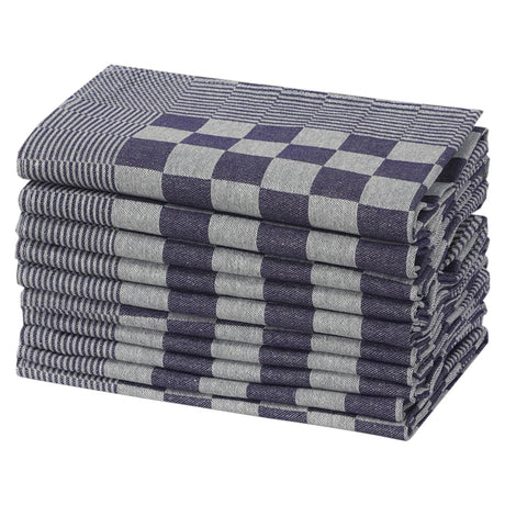 Vidaxl Küchentücher 50 St 50x70 cm Baumwollblau und Weiß