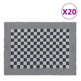 Vidaxl Küchentücher 20 St 50x70 cm Baumwollschwarz und Weiß