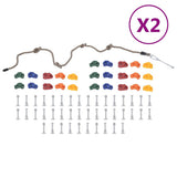 VIDAXL -Klettersteine 50 STs mit Seil mehrfach gelöscht