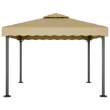 Vidaxl Arbor 3x3 M Aluminium und Stahltaupe