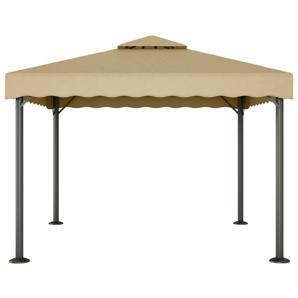 Vidaxl Arbor 3x3 M Alluminio e Taupe in acciaio