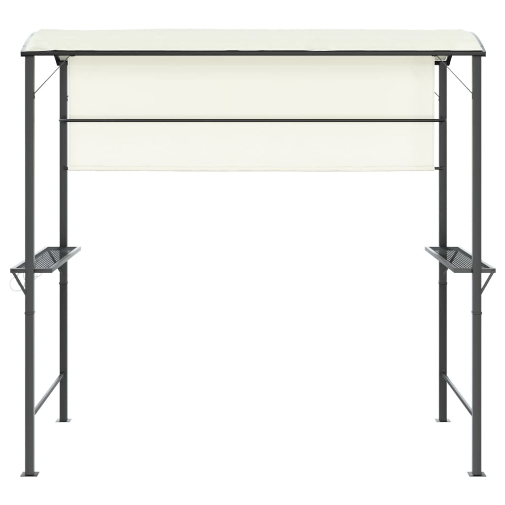 Arbor de Vidaxl con techo de 220x110x200 cm de crema -cocinera