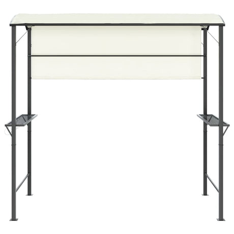 Vidaxl -Laube mit Dach 220x110x200 cm cremefarben -gelöscht