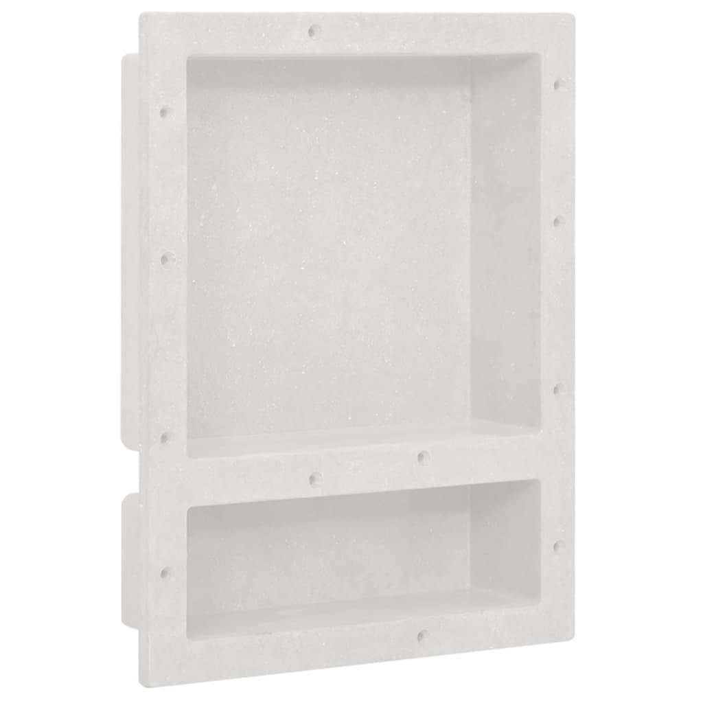 Vidaxl Shower con 2 compartimentos 41x51x10 cm Mat White